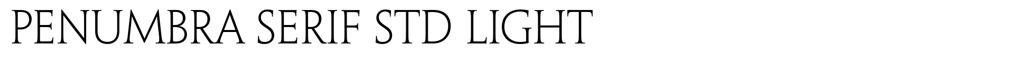 Penumbra Serif Std Light image